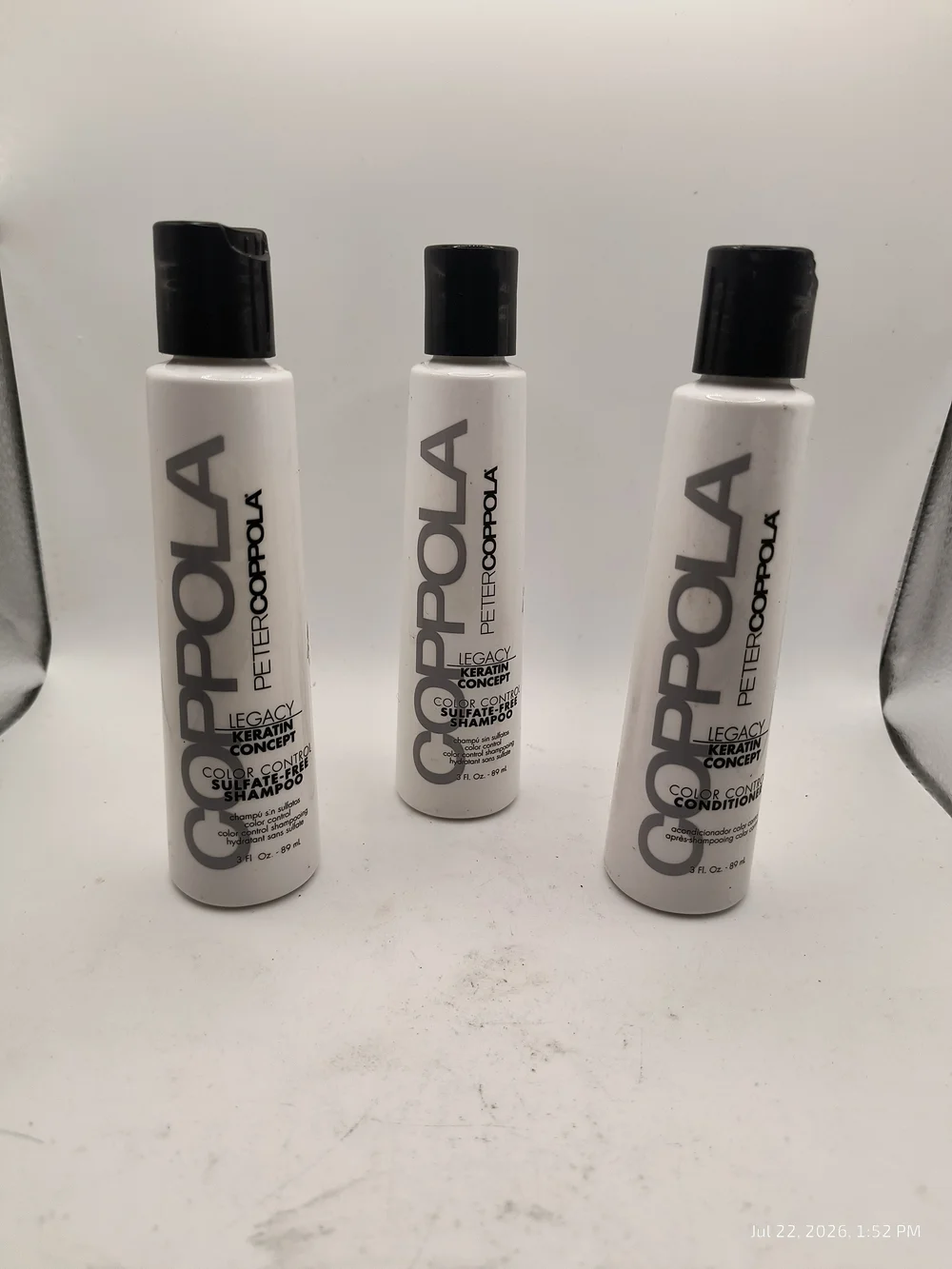 Peter Coppola Legacy Keratin Travel 2 Shampoo & 1 Conditioner 3oz Each